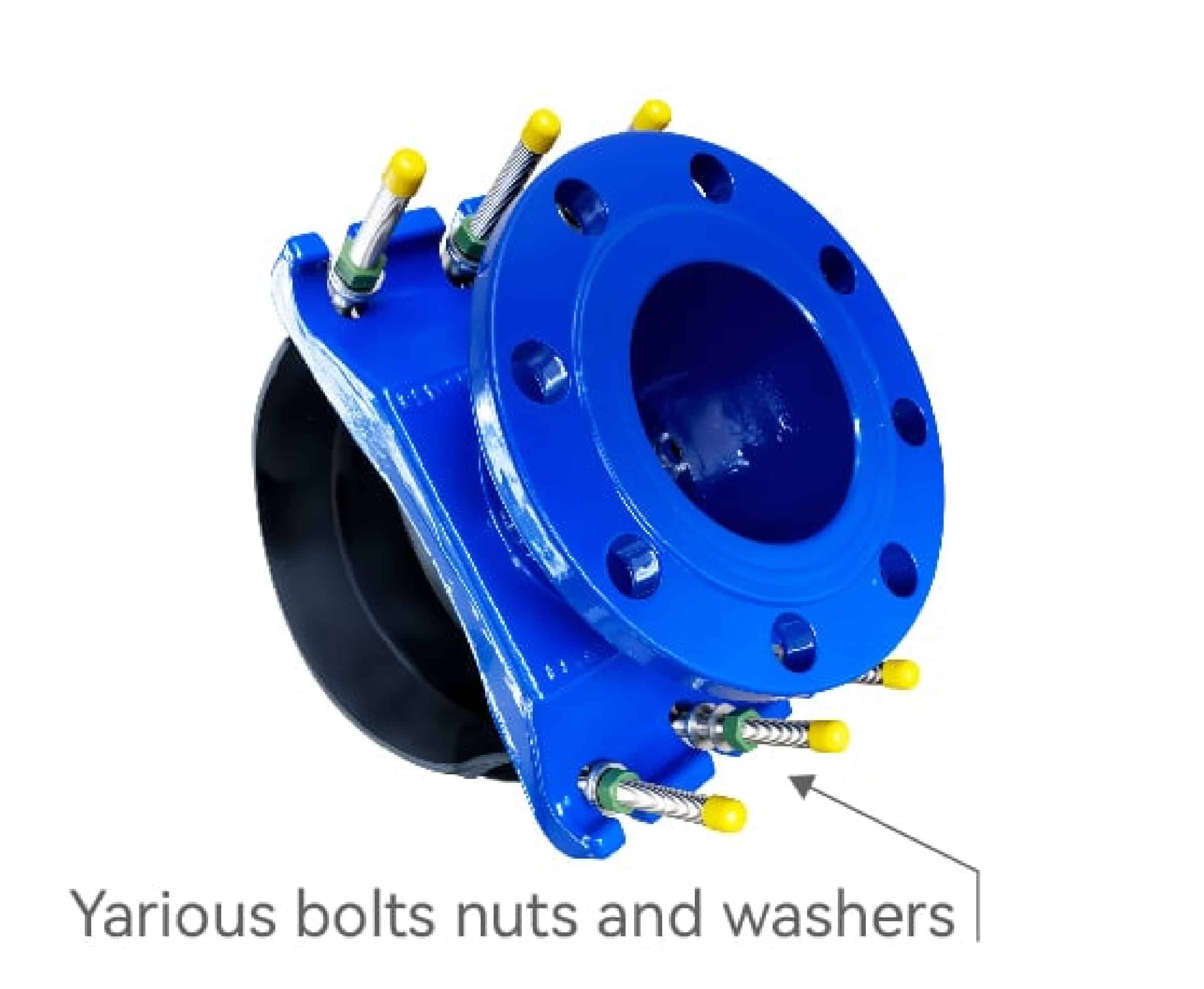 Bolts can be dacromet, galvanized, geomet, teflon coated grade 4.8, 6.8 or 8.8 carbon steel , or stainless steel SS304/SS316 etc.