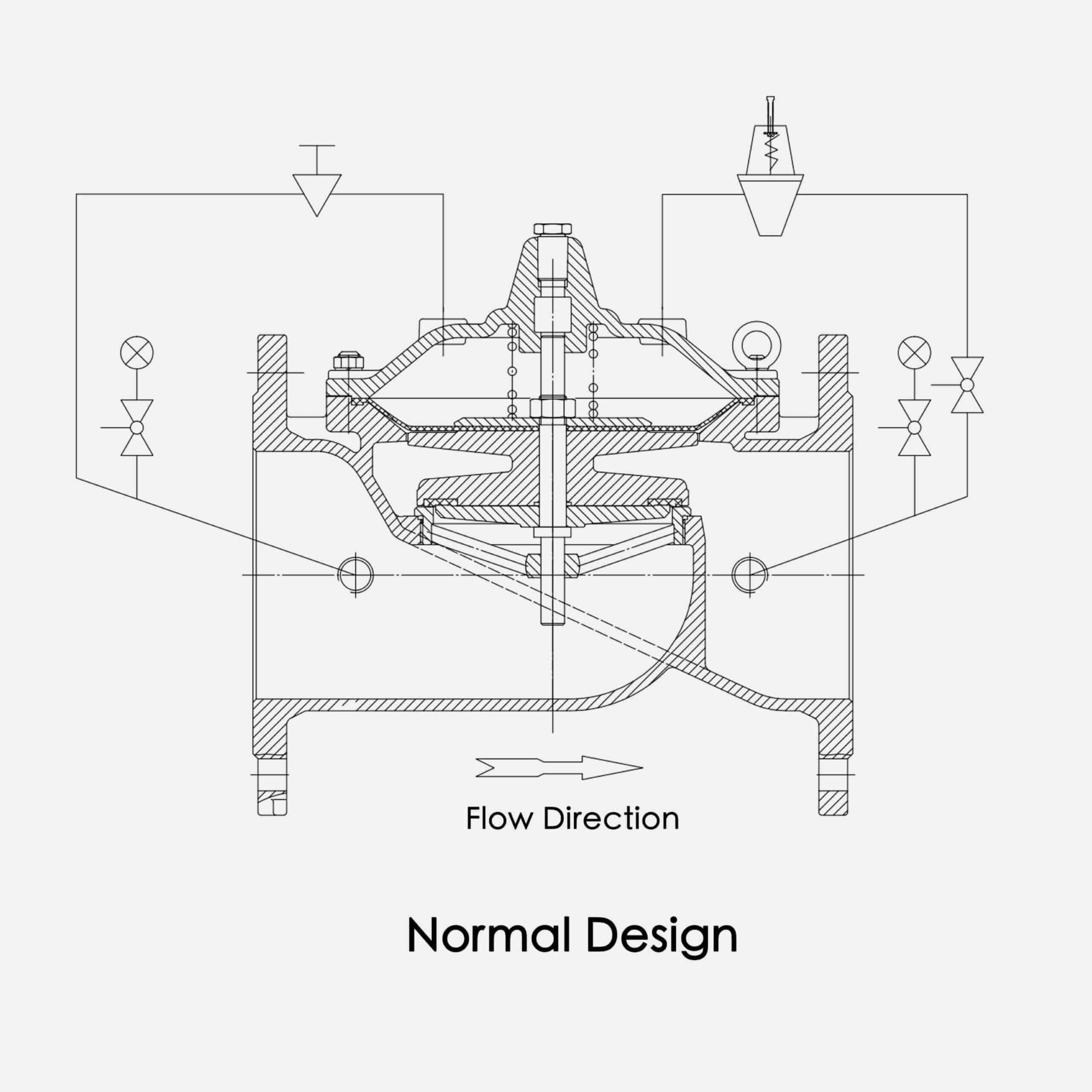 Adjustable Pressure Reducing Valve normal design drawing
