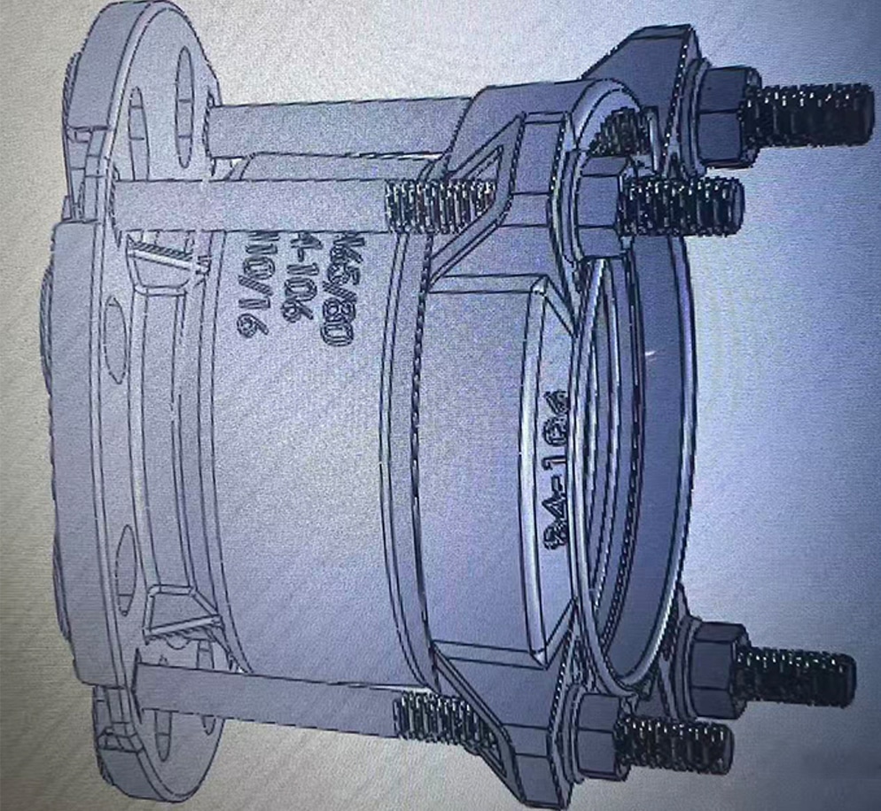 Ductile lron Flange Adapter 3D drawing