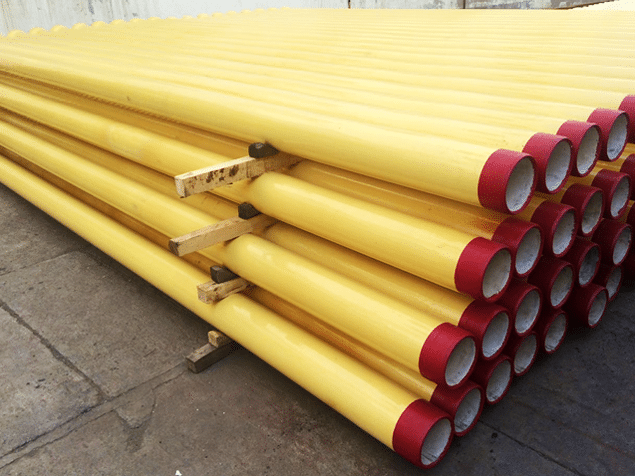 PU coating ductile iron pipe