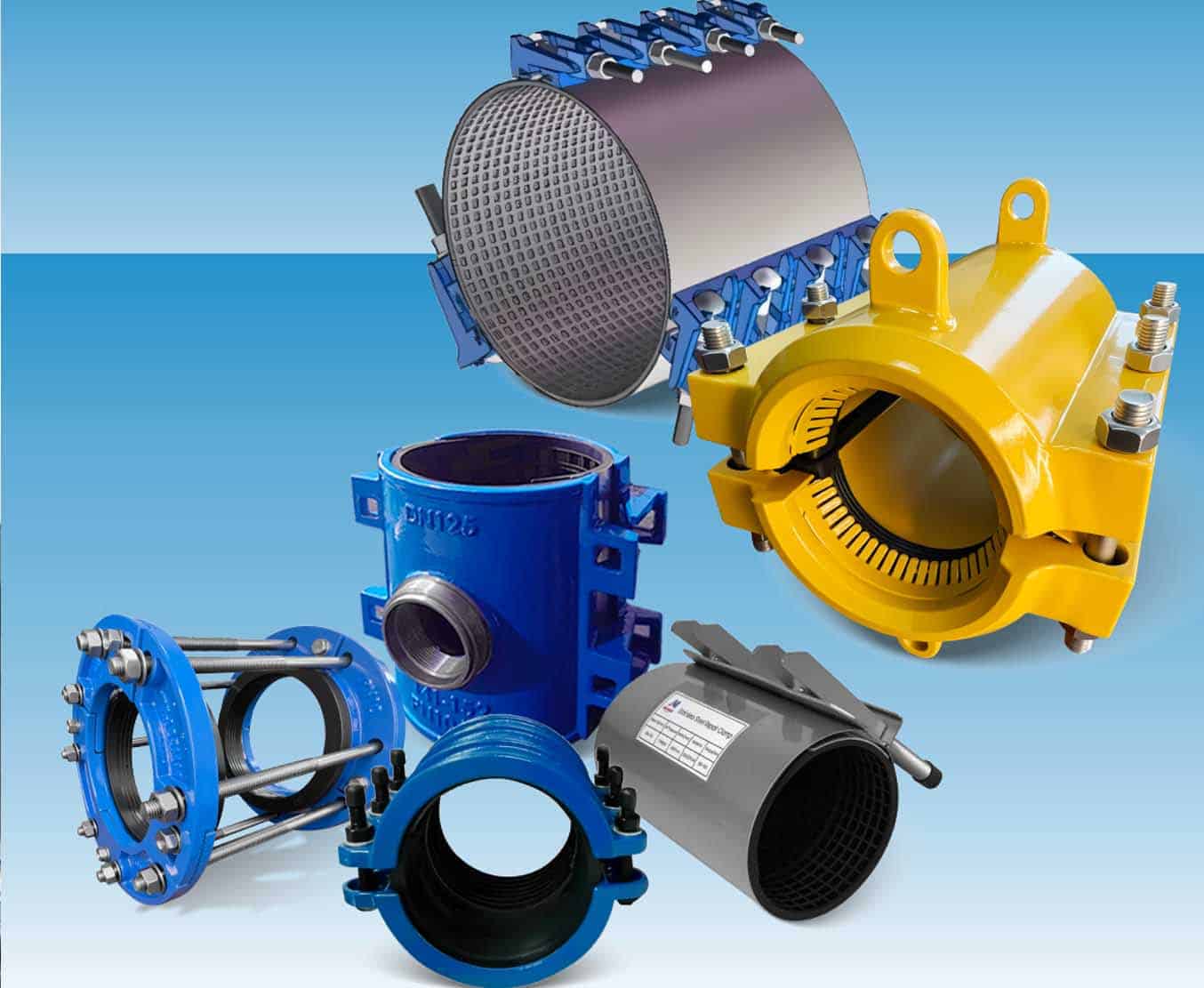 A versatile repair clamp ready to be used on a pipe with a pinhole leak